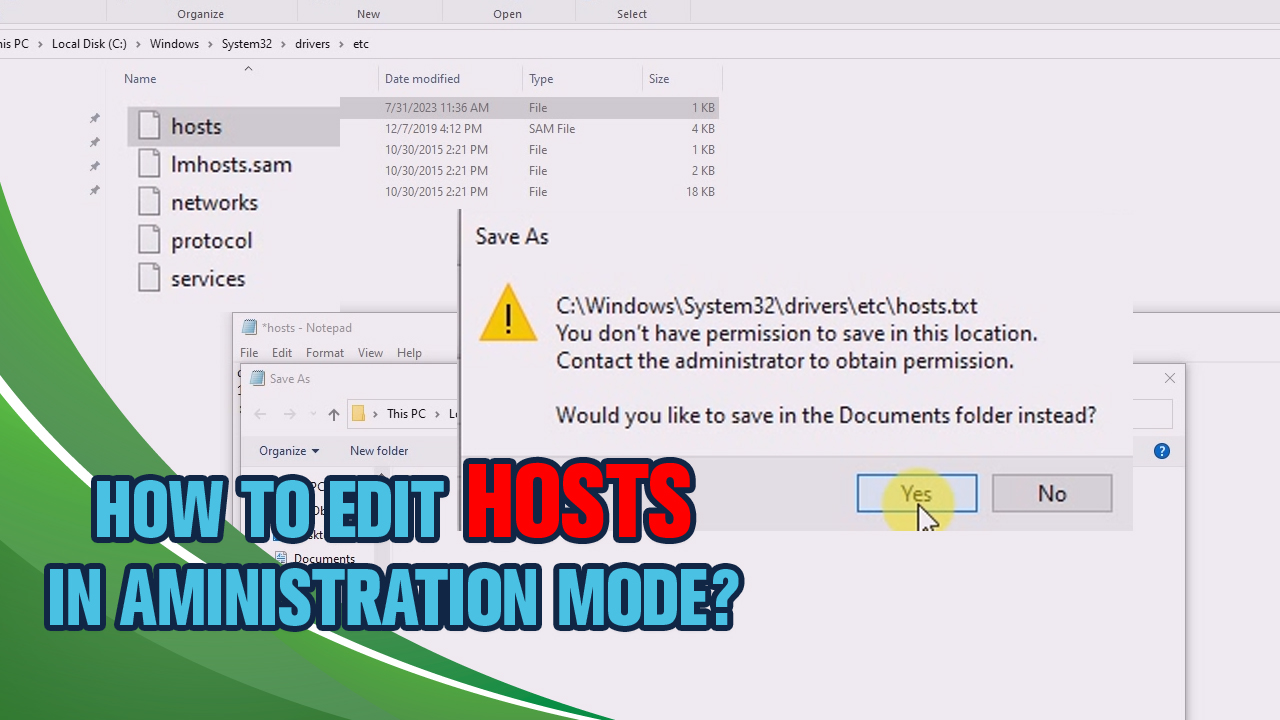 How to edit Host file in Administrator mode by the V IDEAS